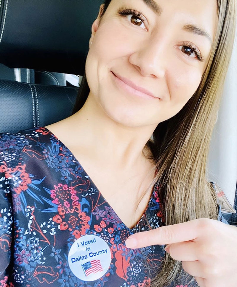 Melanie Voting Selfie Melanie Voting Selfie