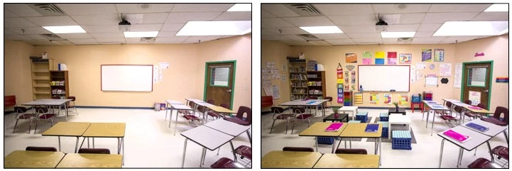 classroom before and after classroom before and after