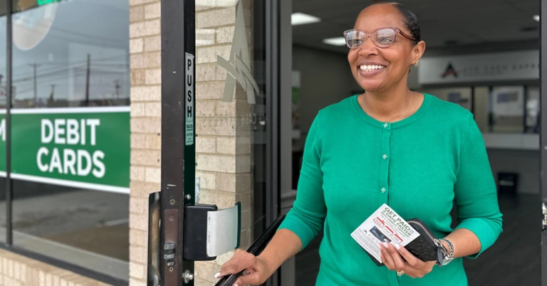 customer leaving ACE store