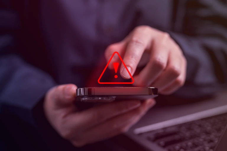 customer receiving an online loan scam