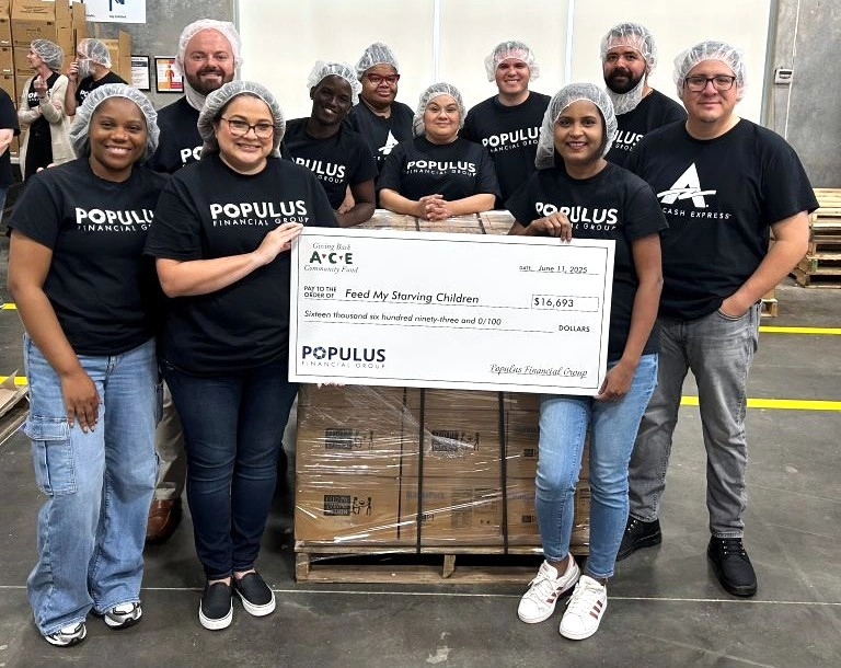 Feed My Starving Children Populus volunteers at FMSC