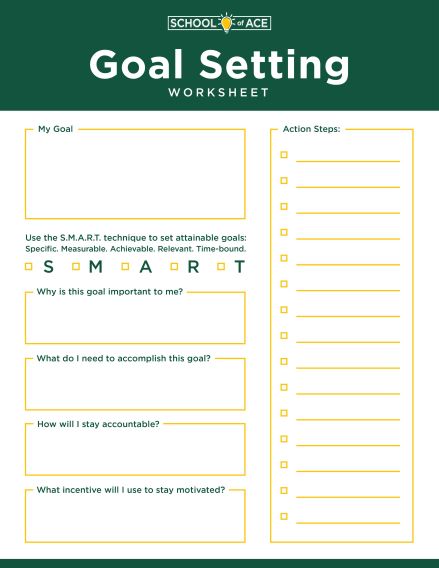 Goal Setting Worksheet