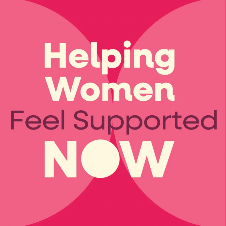 graphic: Helping Women Feel Supported NOW