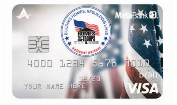 Home For Our Troops Charity Debit Card Home For Our Troops Charity Debit Card