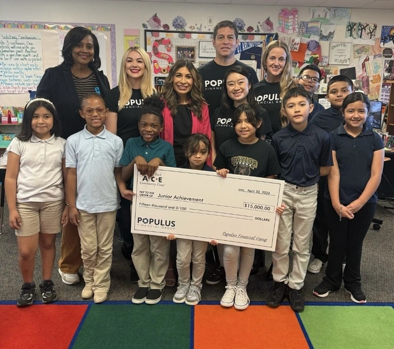 Populus Financial Group Raises $15,000 to Support Junior Achievement