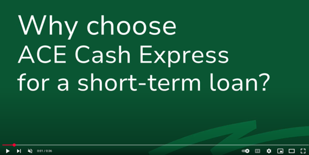 title image from video Why Choose ACE for a Short-Term Loan
